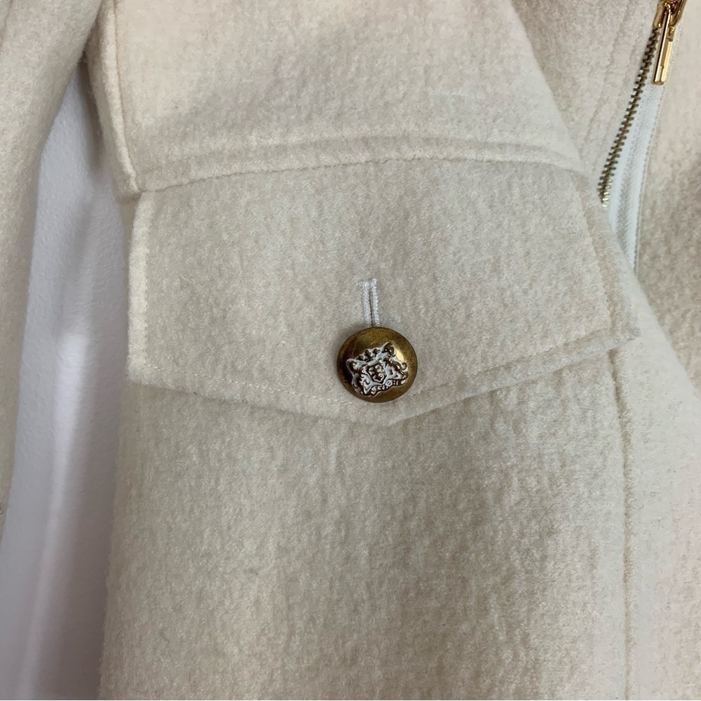 Cache Boiled Wool Cream Jacket Size Small - Picture 7 of 11